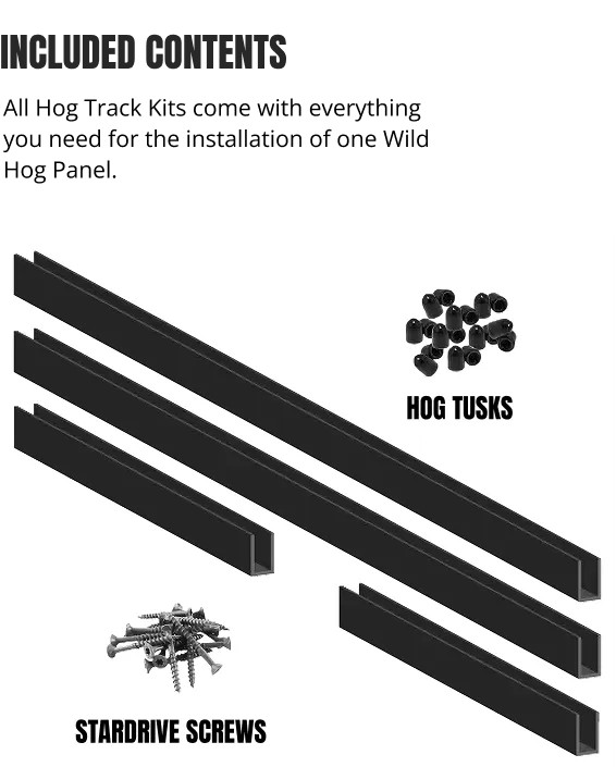 6' WILD HOG TRACK KIT BLACK
