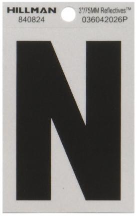 N  3  BLACK ON SILVER SQUARE CUT