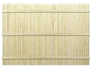 RUSTIC STOCKADE 6'X8' NATURAL